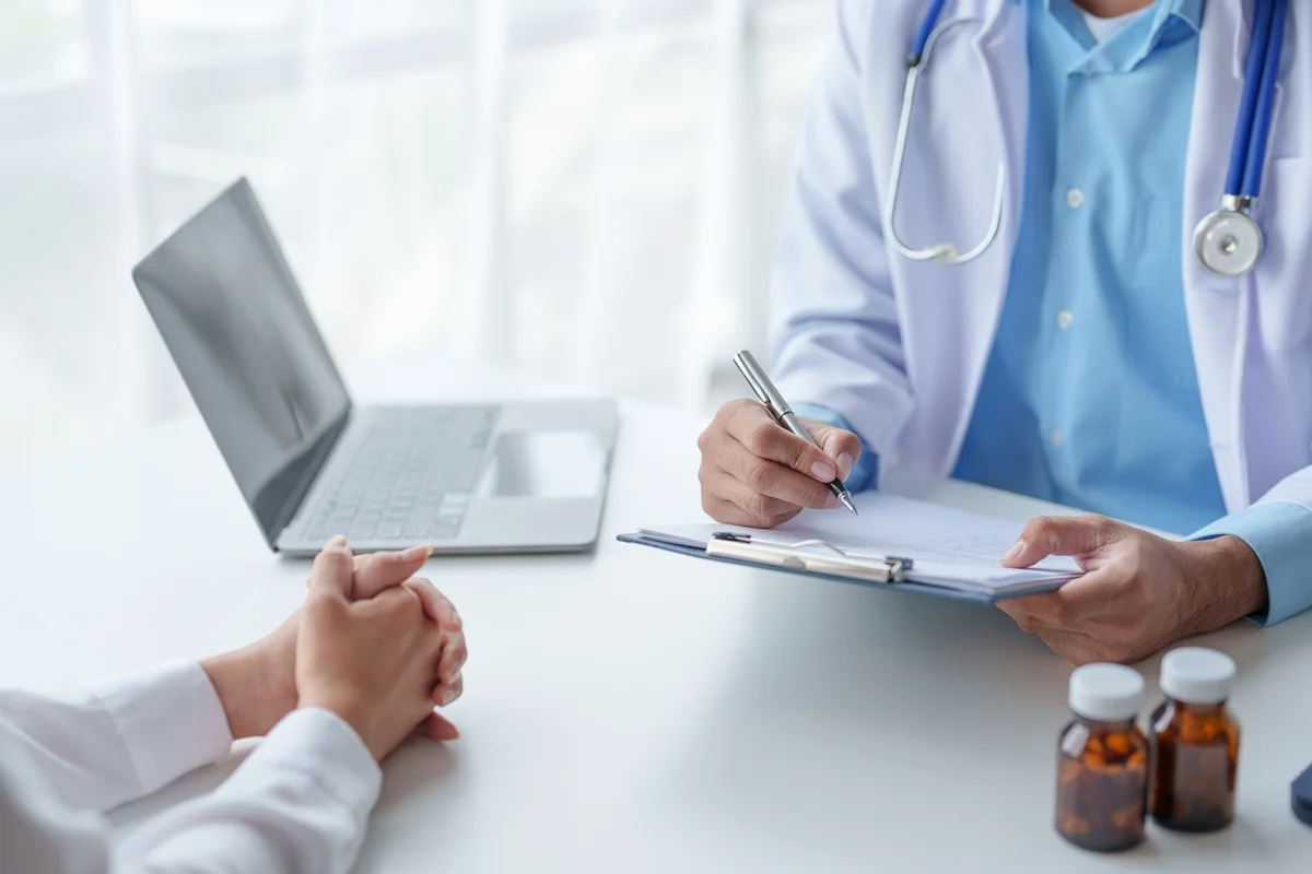 Medical scribe helping reduce EHR documentation workload